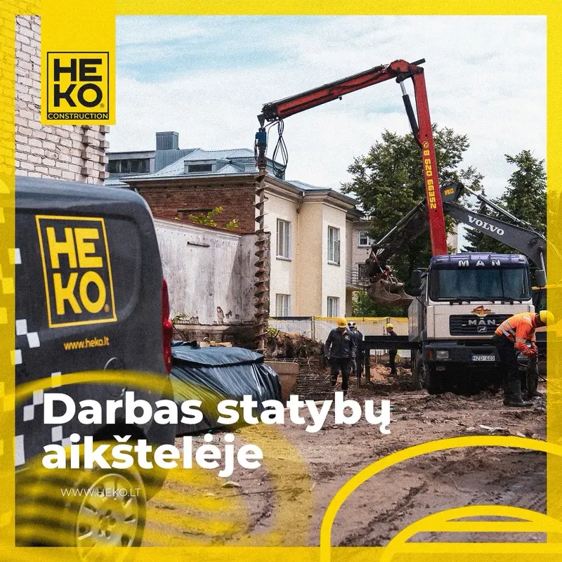 HEKO: Statybų darbų pristatymas socialiniuose tinkluose